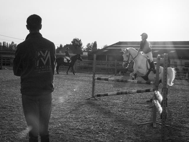 Vincent Martens training paarden